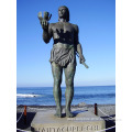 large decoration bronze life size warrior statues for Guanche warrior standing